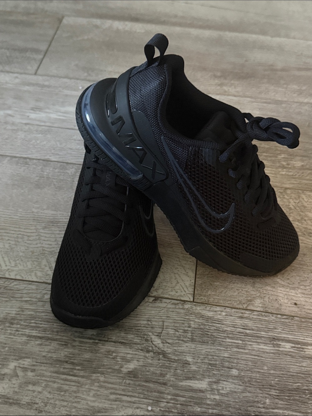 Nike Air Max Alpha Trainer 6 Black Workout Shoes Men’s 7.5 Women’s 9